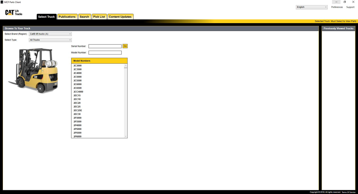 Forklift Parts Catalog
