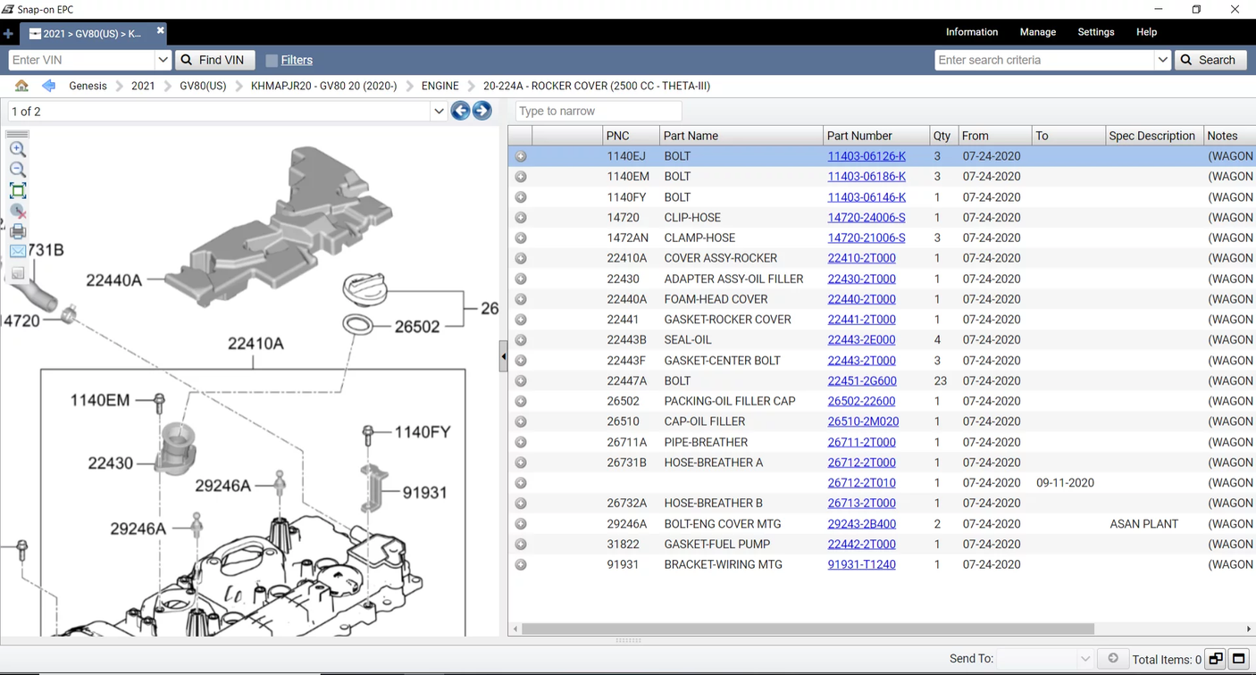 CATÁLOGO DE PEÇAS DE REPOSIÇÃO GENESIS EPC – 2021.05