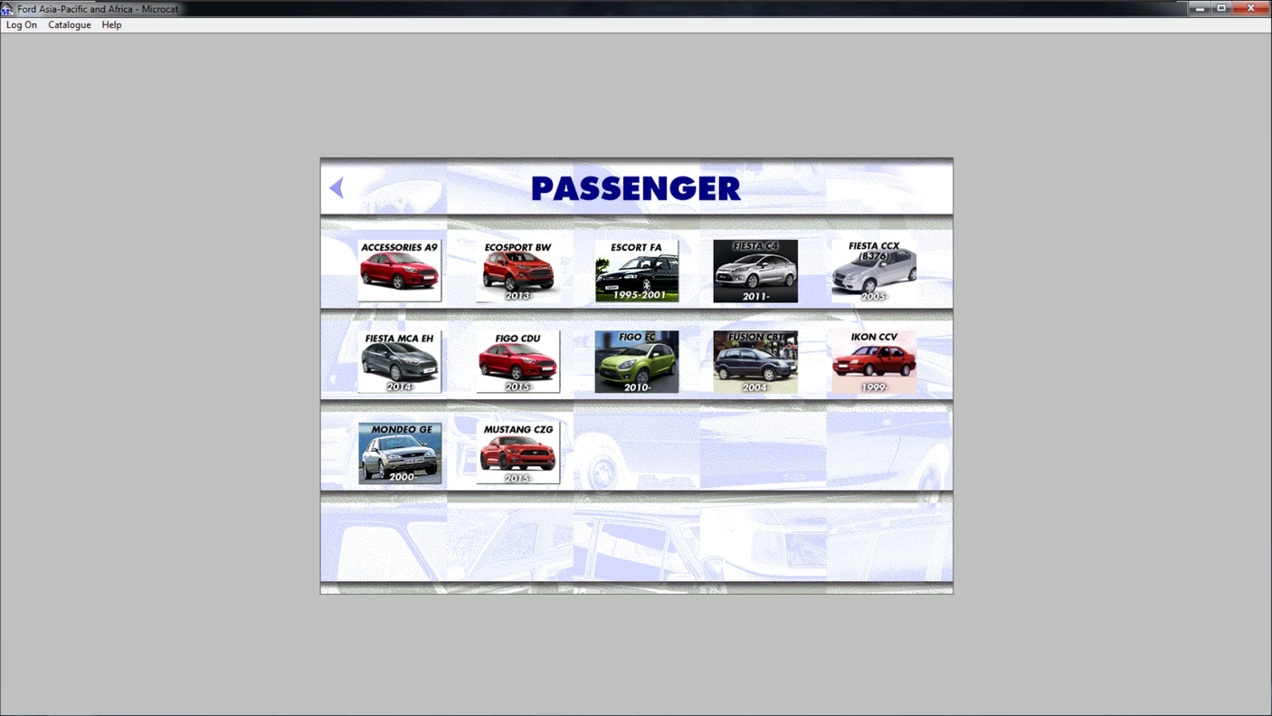 FORD MICROCAT ÁSIA PACÍFICO E ÁFRICA 2022.01