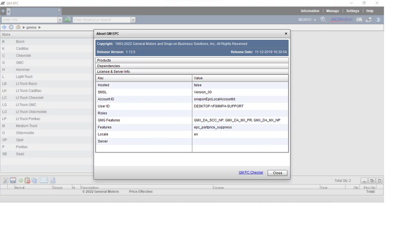 GENERAL MOTORS MÉXICO EPC 2020.02