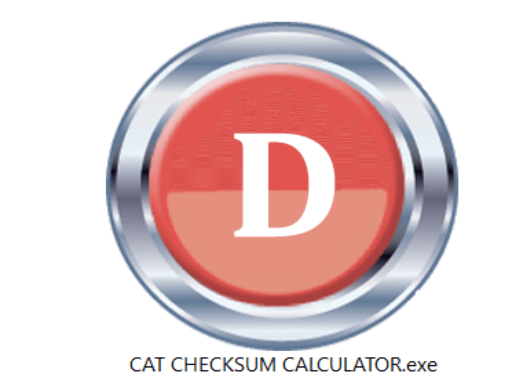 CALCULADORA DE CHECKSUM CATERPILLAR
