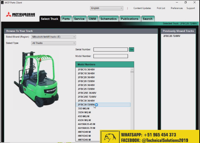 Empilhadeiras Mitsubishi MCFE 05.2019