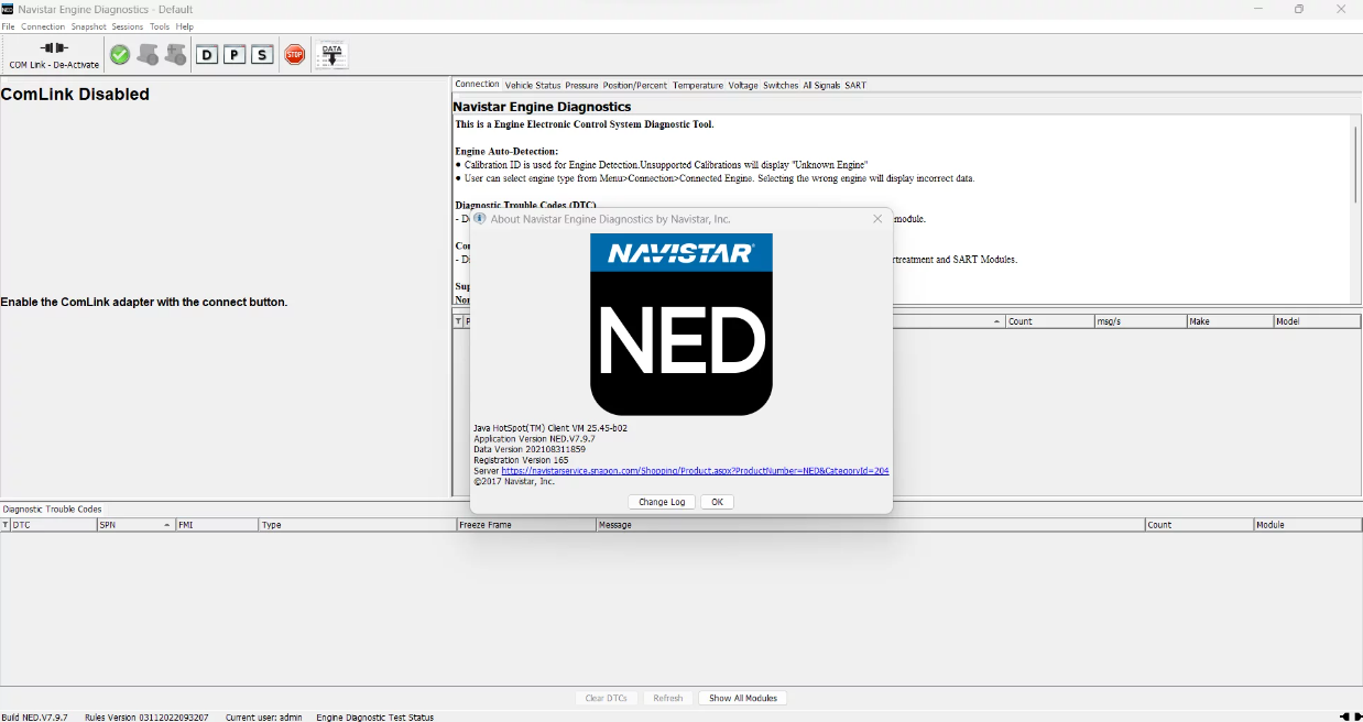 Diagnóstico do motor Navistar 2023 + International Diamond Logic Builder 06.2024 + Servicemaxx Pro J1939 + J1708