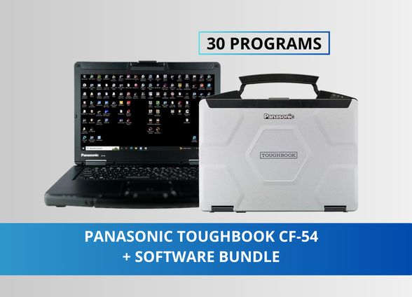 Panasonic Toughbook CF-54 + Pacote de Equipamento Pesado (30 programas)