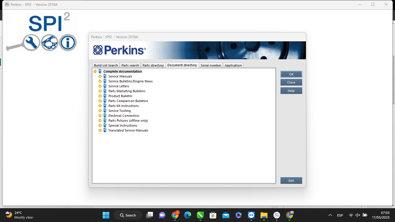 Perkins SPI2 2018A (Peças e Serviços)
