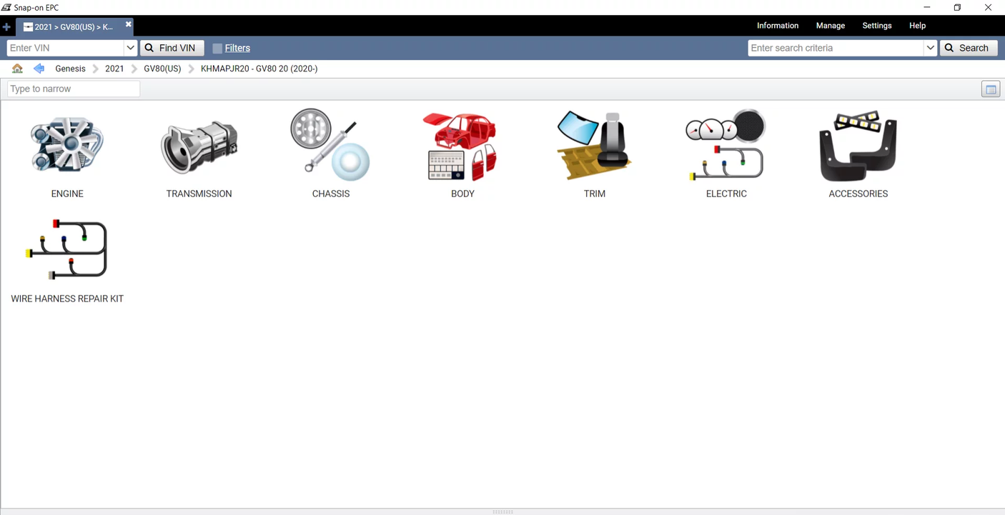 CATÁLOGO DE PEÇAS DE REPOSIÇÃO GENESIS EPC – 2021.05