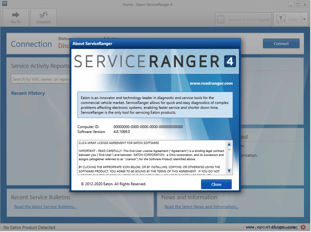 EATON Service Ranger 4.13 Nível de engenharia + Troubleshooting 2025