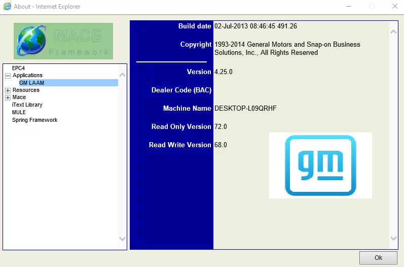 GENERAL MOTORS LATAM EPC 2017.02 