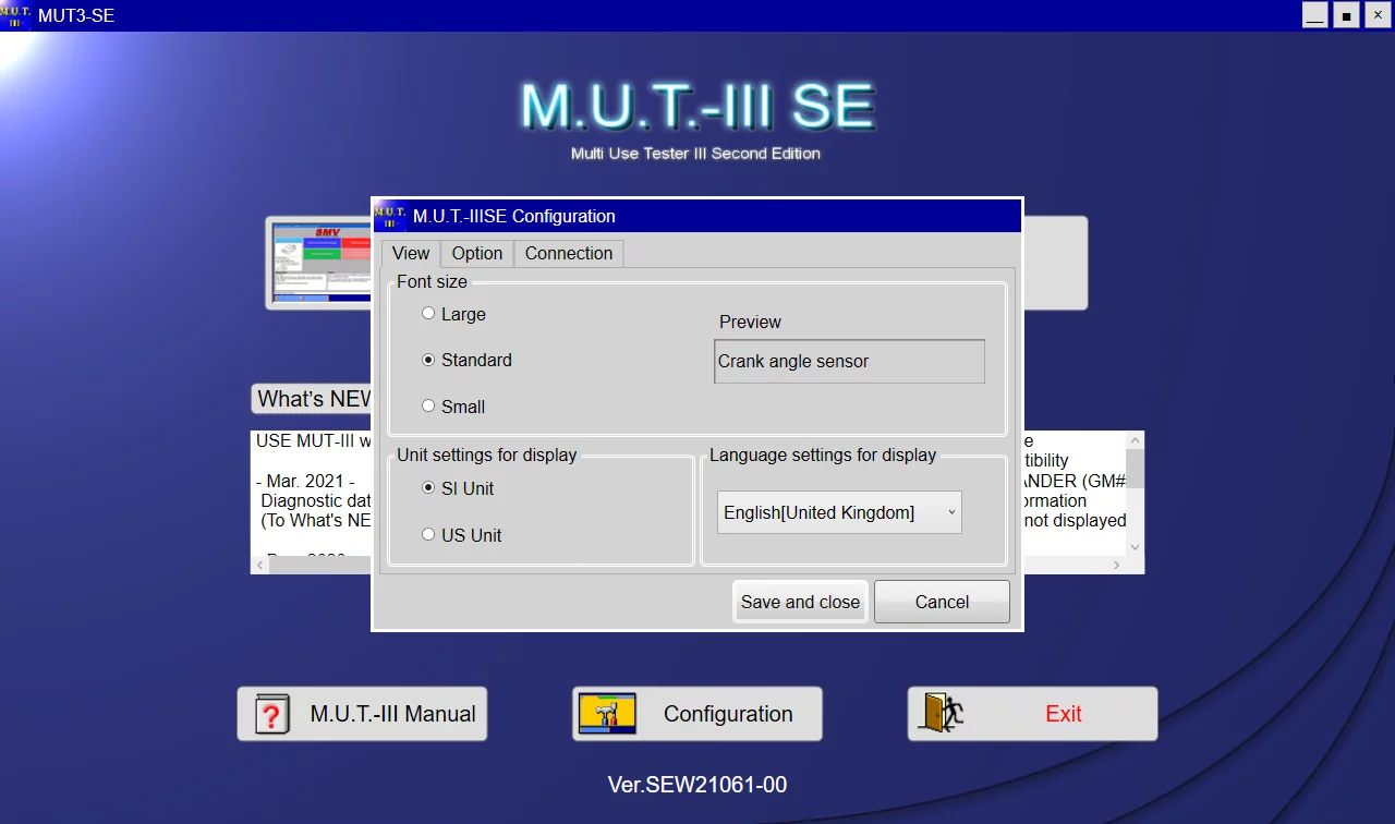 Mitsubishi MUT III PRE 21061-00 [2021.11] 