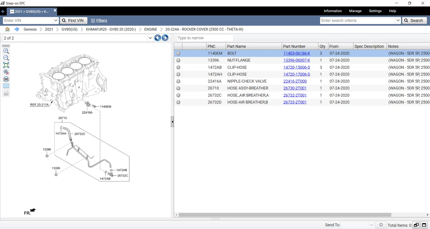 CATÁLOGO DE PEÇAS DE REPOSIÇÃO GENESIS EPC – 2021.05 