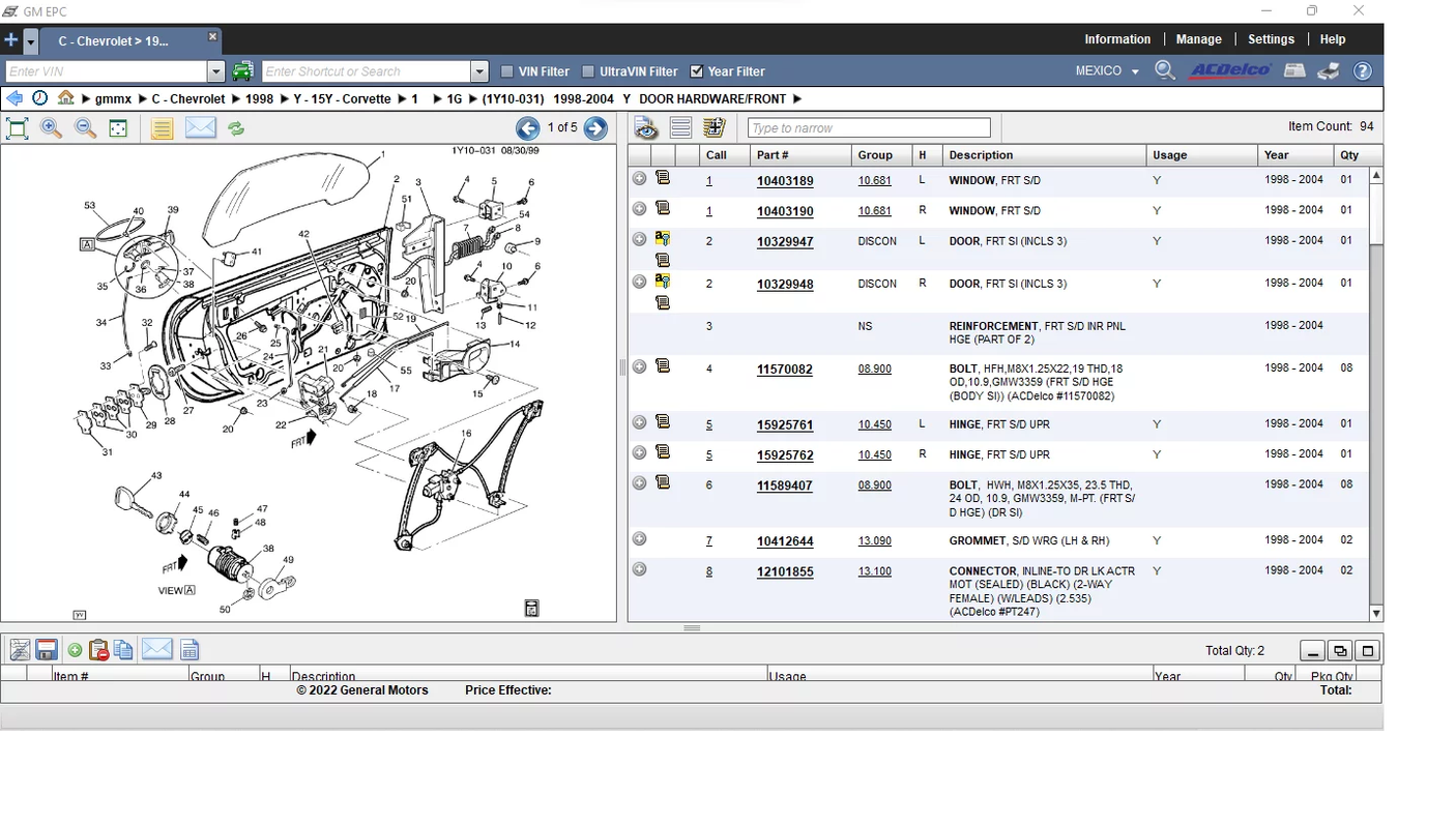 GENERAL MOTORS MÉXICO EPC 2020.02 