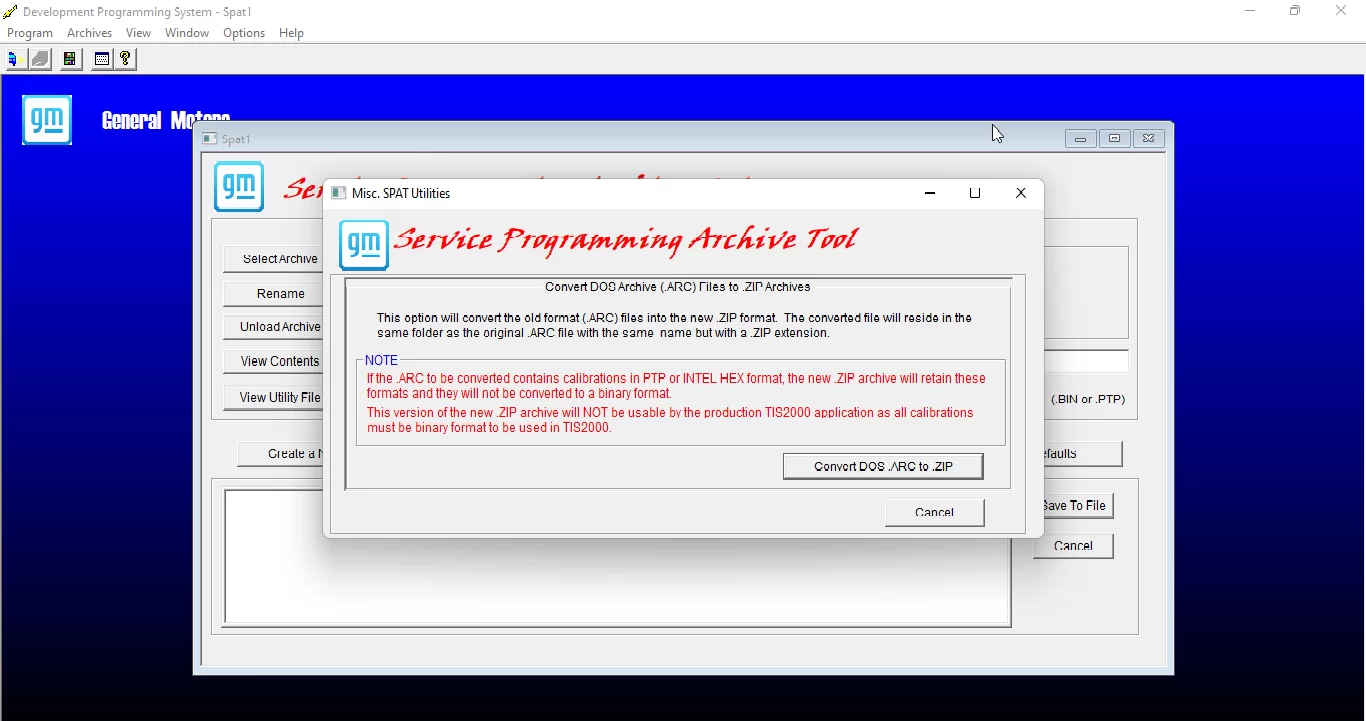 SISTEMA DE PROGRAMAÇÃO DE DESENVOLVIMENTO DA GENERAL MOTORS 4.52.1000 