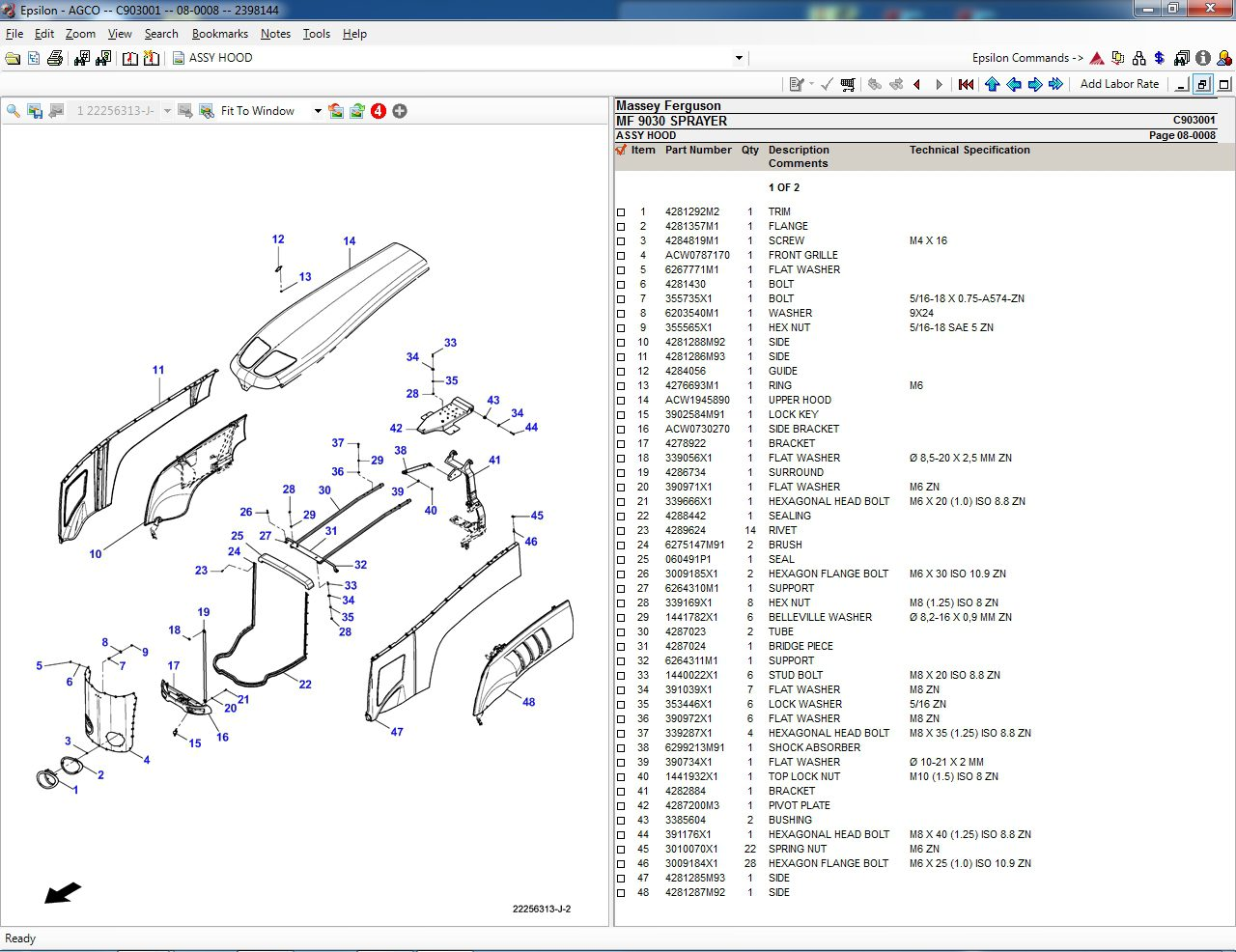 Massey Ferguson South America Epsilon [02.2021] Livros de peças e manuais de serviço de oficina 