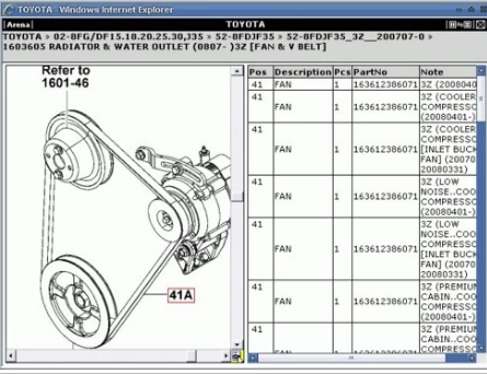 Empilhadeira Toyota BT 2009 EPC
