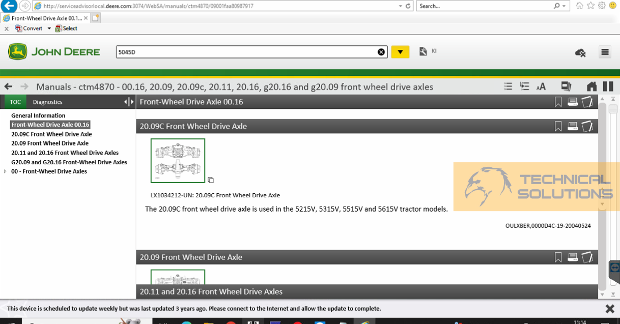 John Deere Service.Advisor 5.4.4 Agricultura Construção Silvicultura 02.2025 + Soluções DTAC 