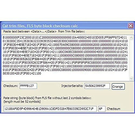 CALCULADORA DE CHECKSUM CATERPILLAR 