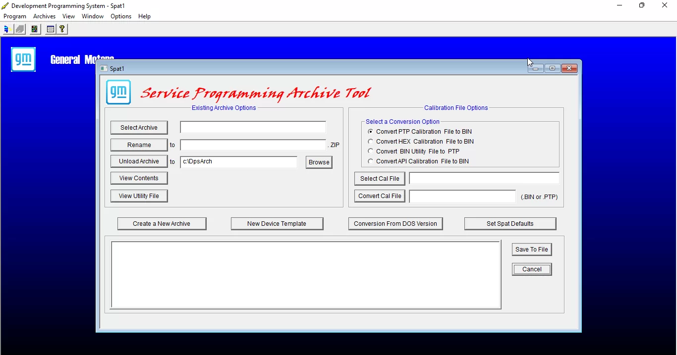 SISTEMA DE PROGRAMAÇÃO DE DESENVOLVIMENTO DA GENERAL MOTORS 4.52.1000 