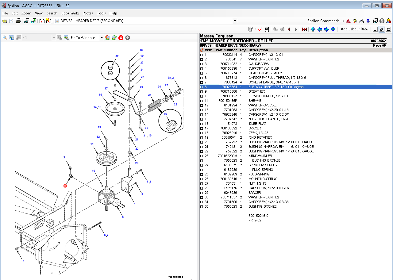 Massey Ferguson Europe UK Epsilon [02.2021] Livros de peças e manuais de serviço de oficina 