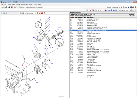Massey Ferguson Europe UK Epsilon [02.2021] Livros de peças e manuais de serviço de oficina 