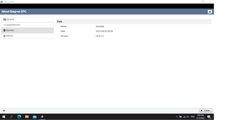 HYUNDAI SNAP-ON GLOBAL EPC 2021.09 