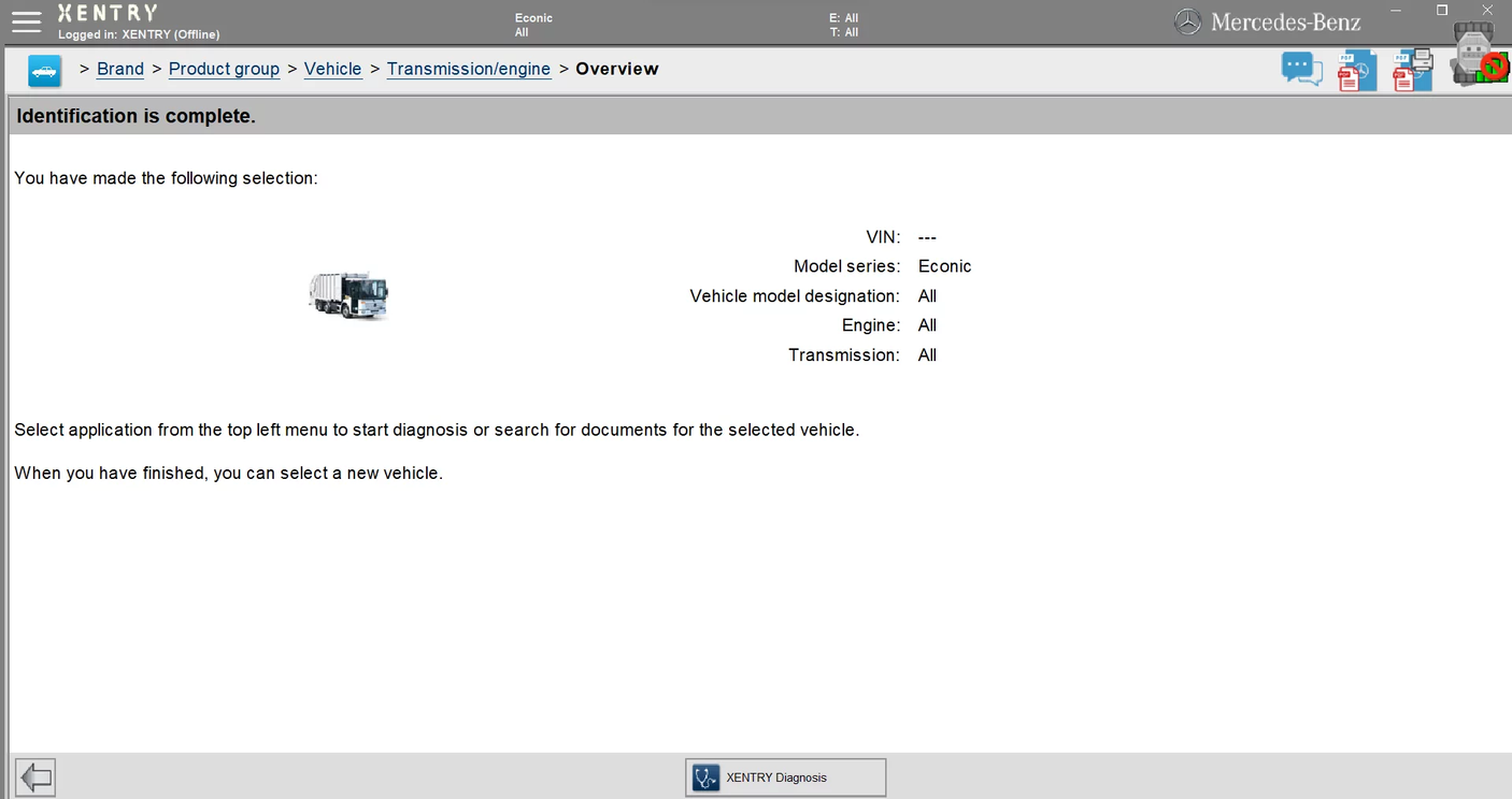 MERCEDES BENZ XENTRY OpenShell XDOS 03.2023 